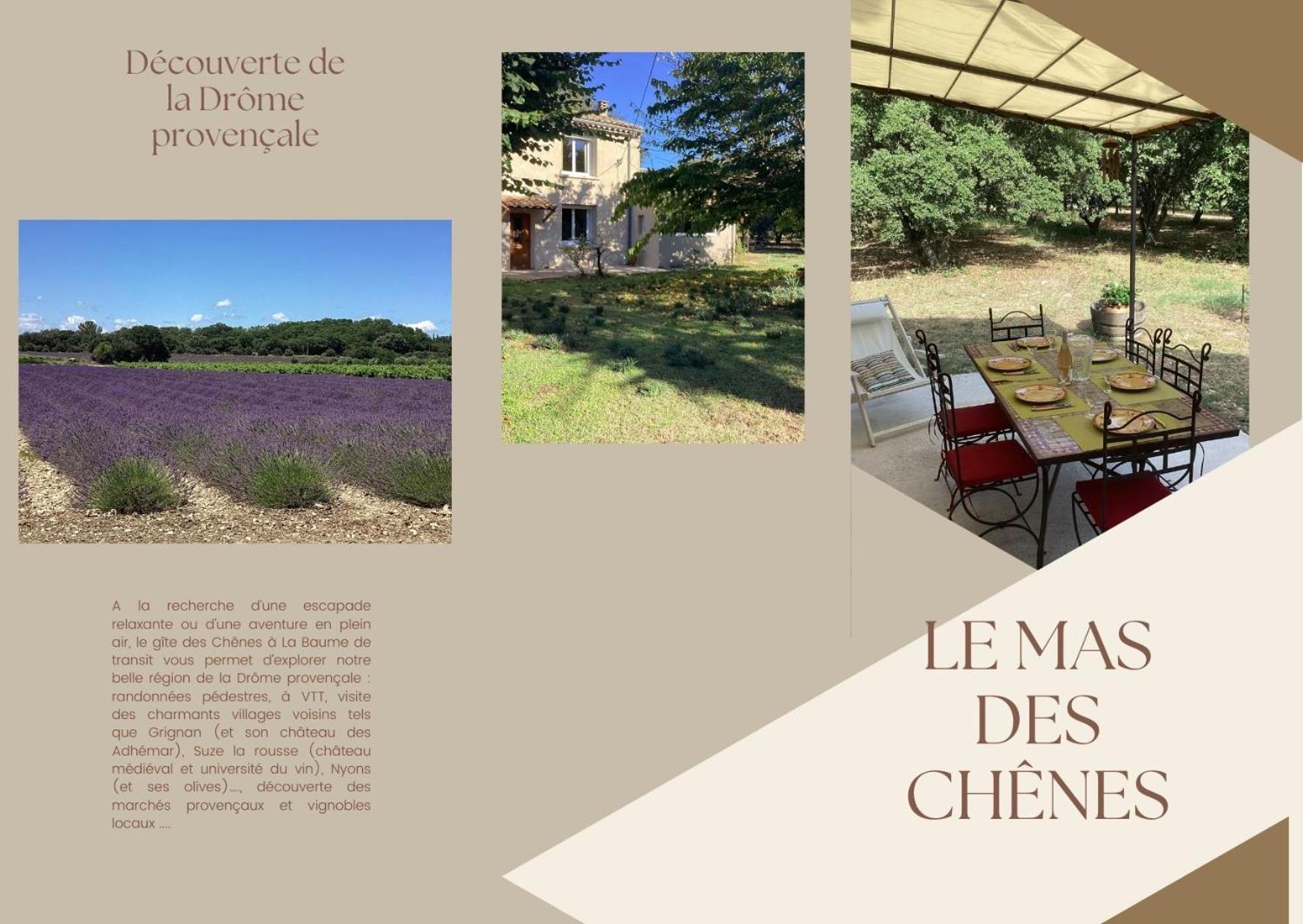 فيلا Au Mas Des Chenes La Baume-de-Transit المظهر الخارجي الصورة
